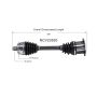 GSP NCV23520 05-09 Audi A4 Quattro (2.0) CV Axle Assembly  - Front Right