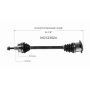 GSP NCV23524 02-08 Audi A4 Quattro (1.8, 2.0) CV Axle Assembly  - Front Right