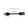 GSP NCV23541 Audi (3.2) CV Axle Assembly  - Front Left