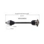 GSP NCV23553 Audi (2.8) CV Axle Assembly  - Front Left