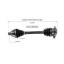 GSP NCV23554 Audi (2.8) CV Axle Assembly  - Front Right