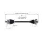 GSP NCV23573 02-04 Audi A4 Quattro (3.0) CV Axle Assembly  - Front Right