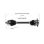 GSP NCV23576 Audi, Volkswagen (1.8, 2.0, 2.8, 4.0) CV Axle Assembly  - Front Right