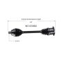 GSP NCV23582 Audi (6.0) CV Axle Assembly  - Front Left