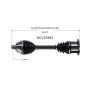 GSP NCV23583 Audi (6.0) CV Axle Assembly  - Front Right