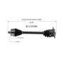 GSP NCV23589 Audi, Volkswagen (1.8) CV Axle Assembly  - Front Left