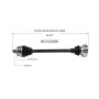 GSP NCV23591 97-01 Audi A4 Quattro (1.8, 2.8) CV Axle Assembly  - Front Left