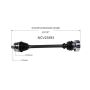 GSP NCV23593 97-00 Audi A4 Quattro (1.8) CV Axle Assembly  - Front Left