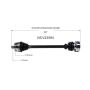 GSP NCV23594 97-00 Audi A4 Quattro (1.8) CV Axle Assembly  - Front Right