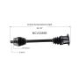 GSP NCV23595 Audi (1.8, 2.0) CV Axle Assembly  - Front Left