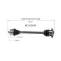 GSP NCV23597 98-01 Volkswagen Passat GLS (1.8) CV Axle Assembly  - Front Left