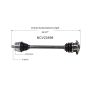 GSP NCV23598 98-01 Volkswagen Passat GLS (1.8) CV Axle Assembly  - Front Right