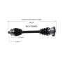 GSP NCV23600 Audi (1.8, 2.0, 3.0, 3.2) CV Axle Assembly