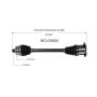 GSP NCV23605 01-05 Audi Allroad Quattro CV Axle Assembly  - Front Left