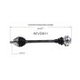 GSP NCV23611 03-06 Audi TT Quattro (1.8) CV Axle Assembly  - Front Right