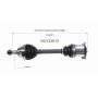 GSP NCV23612 04-06 Audi TT Quattro (3.2) CV Axle Assembly  - Front Left