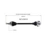 GSP NCV23615 00-01 Audi TT Quattro CV Axle Assembly  - Front Right