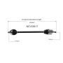 GSP NCV23617 03-06 Audi TT CV Axle Assembly  - Front Right