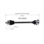 GSP NCV23630 00-04 Audi A6 Quattro Base (2.7) CV Axle Assembly  - Front Left