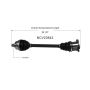 GSP NCV23642 05-11 Audi A6 Quattro (3.0, 3.2, 4.2) CV Axle Assembly  - Front Left
