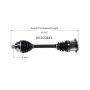GSP NCV23643 05-11 Audi A6 Quattro (3.0, 3.2, 4.2) CV Axle Assembly  - Front Right