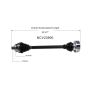 GSP NCV23900 Audi CV Axle Assembly  - Rear