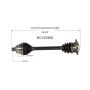 GSP NCV23902 Audi CV Axle Assembly  - Front Right