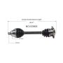 GSP NCV23903 Audi CV Axle Assembly  - Front Left