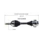 GSP NCV23908 Audi, Volkswagen (3.0, 3.2, 3.6, 4.2, 4.9, 5.0) CV Axle Assembly  - Front