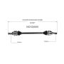 GSP NCV24000 02-08 Jaguar X-Type CV Axle Assembly  - Rear Right