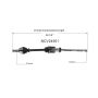 GSP NCV24501 02-08 Jaguar X-Type CV Axle Assembly  - Front Right