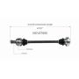 GSP NCV27000 04-06 BMW X3 3.0i CV Axle Assembly  - Rear Left