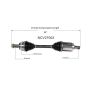 GSP NCV27002 BMW CV Axle Assembly  - Front Left