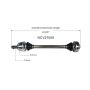 GSP NCV27009 BMW CV Axle Assembly  - Rear Right