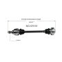 GSP NCV27010 BMW CV Axle Assembly  - Rear