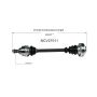 GSP NCV27011 95-01 BMW 750iL CV Axle Assembly  - Rear