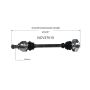 GSP NCV27015 1999 BMW 740i CV Axle Assembly  - Rear