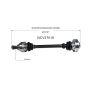 GSP NCV27016 BMW CV Axle Assembly  - Rear