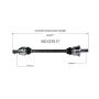 GSP NCV27017 BMW (2.0, 3.0) CV Axle Assembly  - Rear Left
