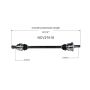 GSP NCV27018 BMW (2.0, 3.0 - AWD) CV Axle Assembly  - Rear Right