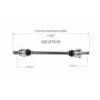 GSP NCV27019 BMW CV Axle Assembly  - Rear Right