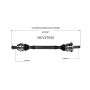 GSP NCV27020 BMW CV Axle Assembly  - Rear Left