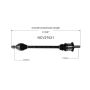 GSP NCV27021 BMW (Convertible/Coupe/Sedan - 2.0) CV Axle Assembly  - Rear Right