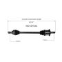 GSP NCV27022 BMW (Convertible/Coupe/Sedan/Wagon - 2.0) CV Axle Assembly  - Rear Left
