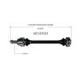 GSP NCV27023 BMW CV Axle Assembly  - Rear