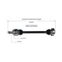 GSP NCV27024 BMW (Coupe/Sedan - 3.0) CV Axle Assembly  - Rear Left
