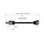 GSP NCV27025 BMW (Coupe/Sedan - 3.0) CV Axle Assembly  - Rear Right