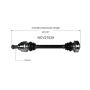GSP NCV27029 01-06 BMW X5 CV Axle Assembly  - Rear