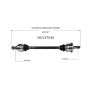 GSP NCV27030 BMW (Convertible/Coupe/Sedan/Wagon) CV Axle Assembly  - Rear Left