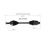 GSP NCV27033 Mini CV Axle Assembly  - Front Right